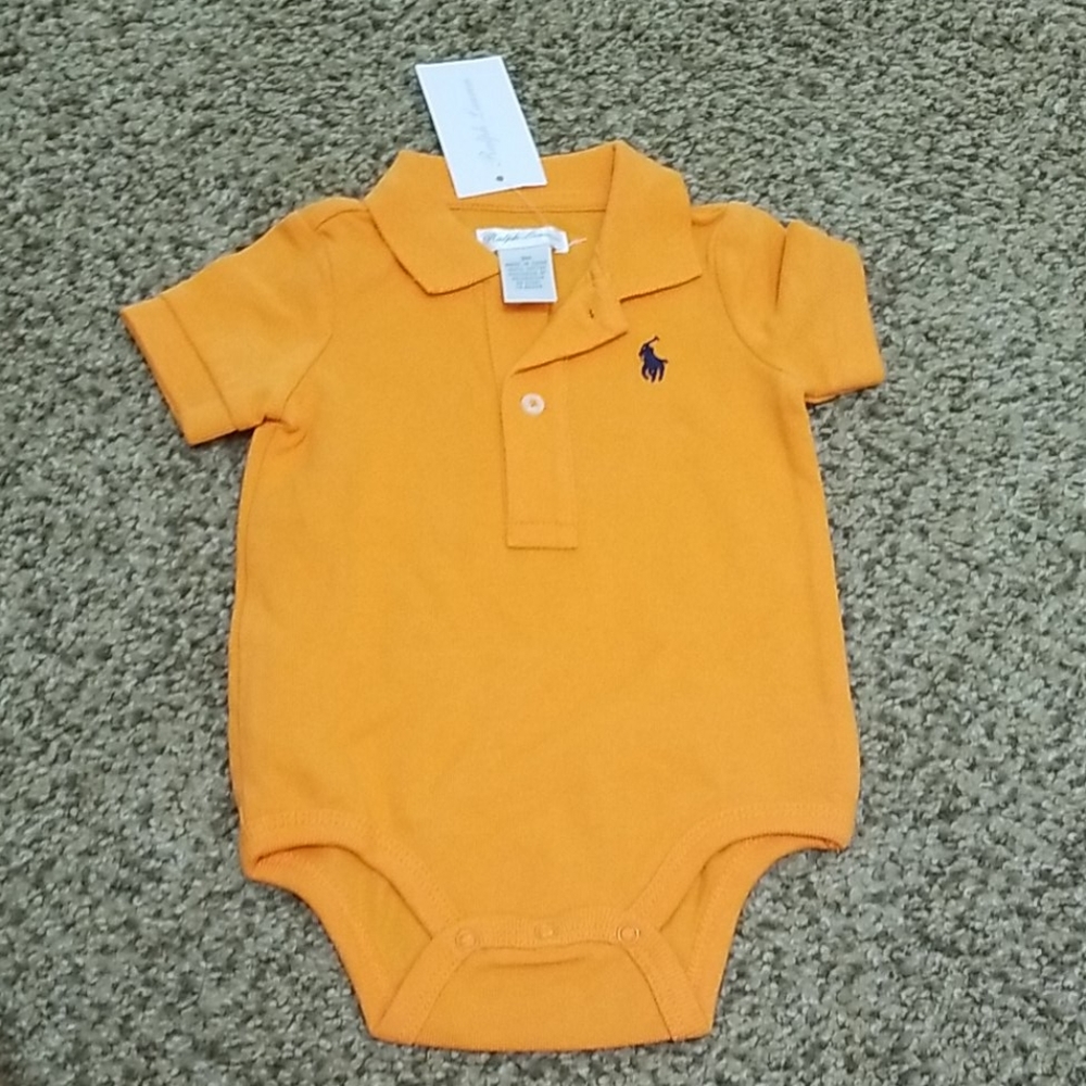 Orange Boys bodysuits 3M polo Ralph Lauren